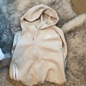 Cream Nike zip up